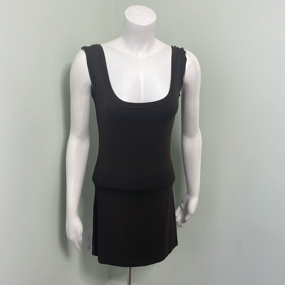 Angelrox wifey tank mini dress brown size cloud S